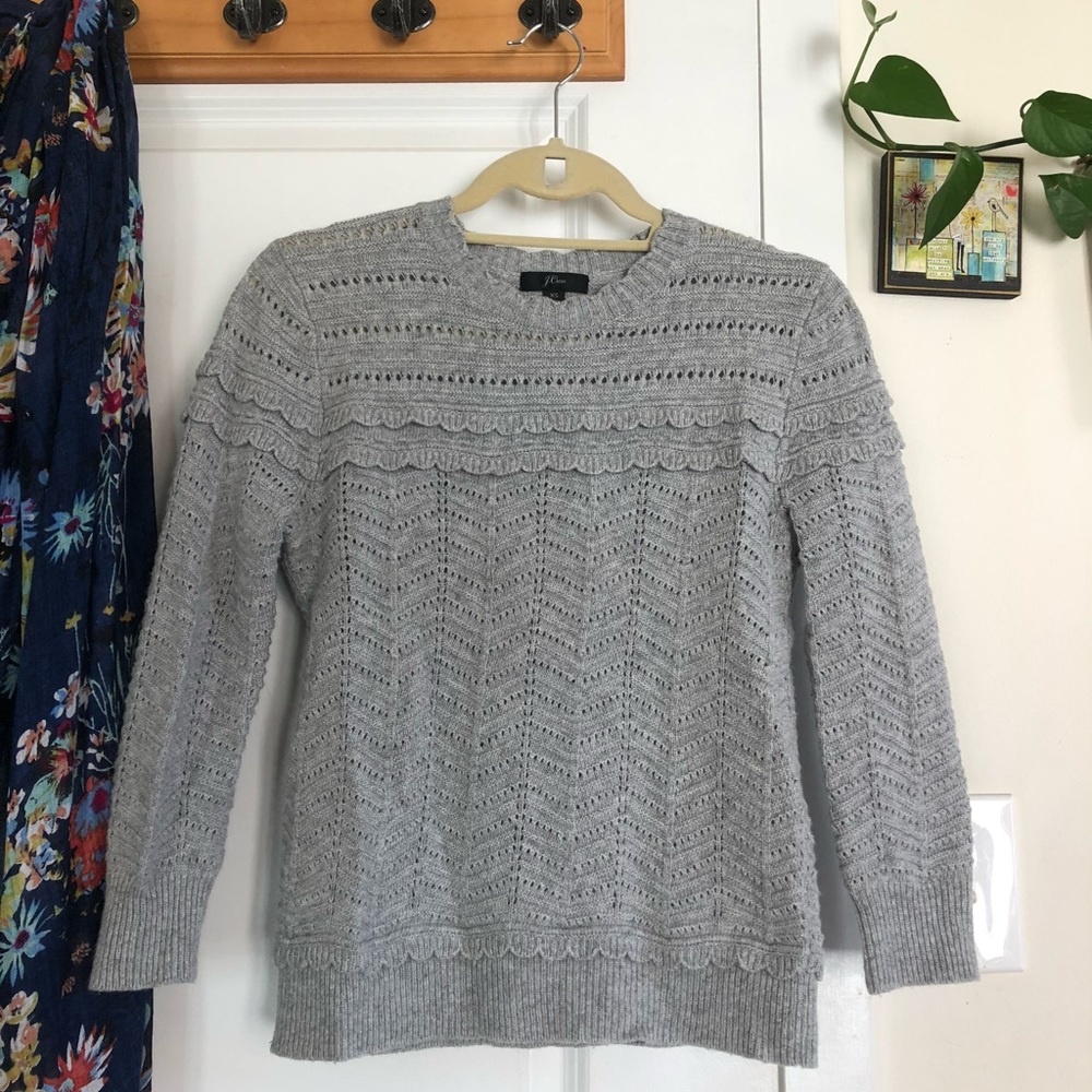 J. Crew Crocheted Lace Sweater